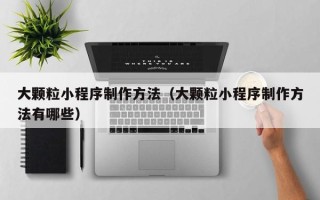 宜阳大颗粒小程序制作方法（大颗粒小程序制作方法有哪些）